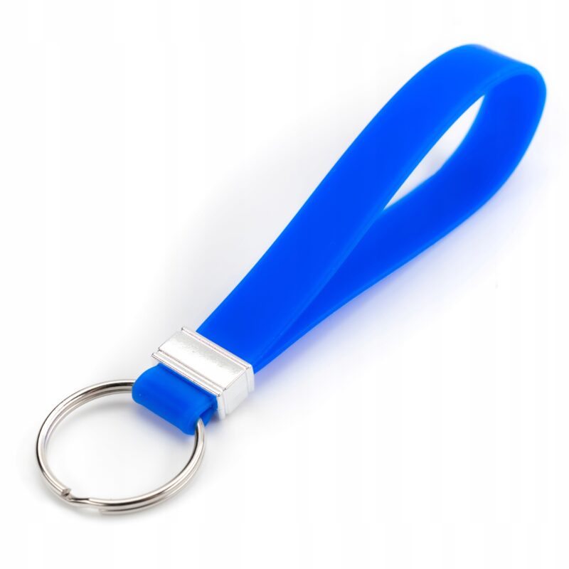 BRELOK SILIKONOWY SMYCZKA DO KLUCZY AUTA NIEBIESKI