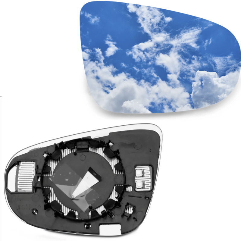 WKŁAD LUSTERKA PRAWY GOLF VI TOURAN 08-2014 GRZANY