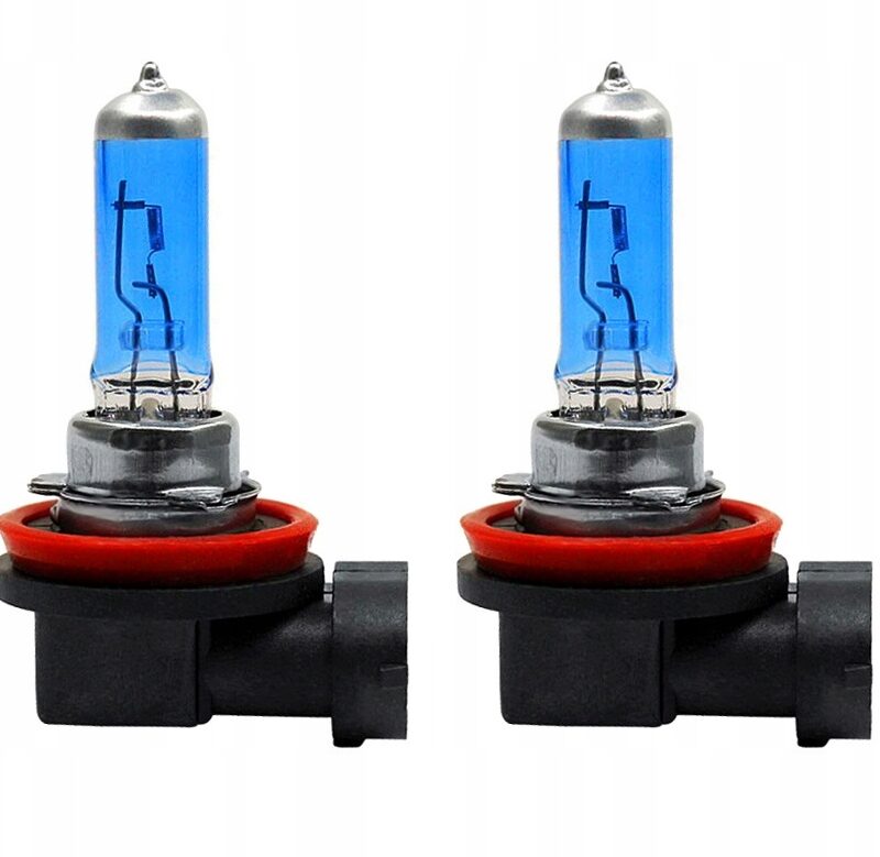 2x ŻARÓWKA SUPER WHITE H11 12V 55W E4 XENON TRWAŁA
